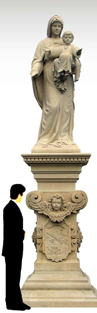 Statue Madonna: La madonna con bambino di Gemini